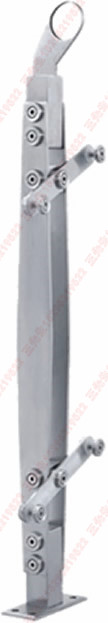不锈钢立柱-1106(挂玻璃立柱)图片/图集/全图