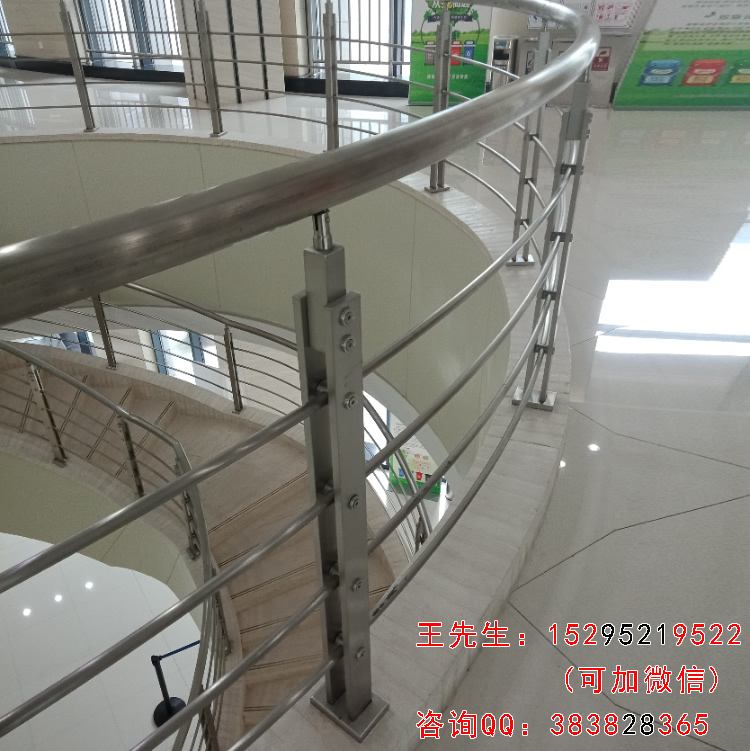 不锈钢立柱用于兴化人社局楼梯栏杆图片/案例/展示